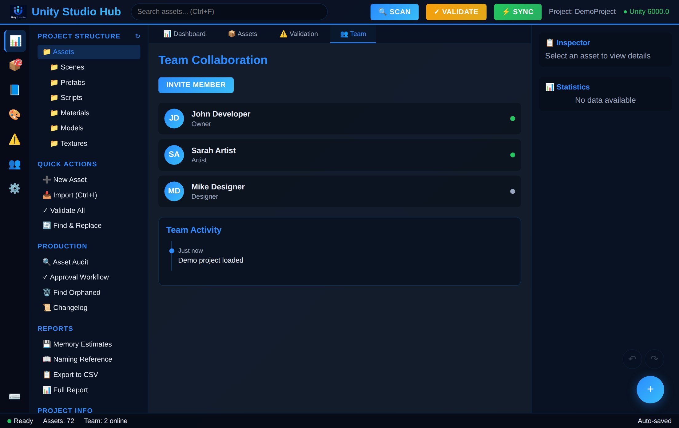 Team collaboration and approvals